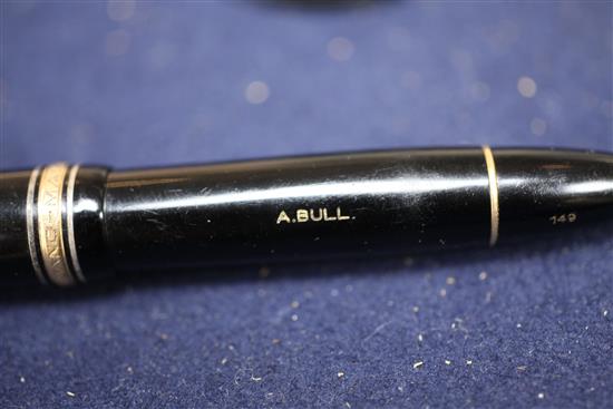 A Montblanc Meisterstuk 149 fountain pen, 5.5ins